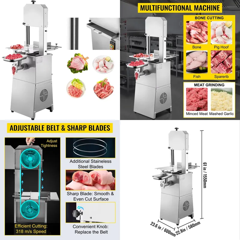 Automatic Meat Slicer Home - Cortadora de Pescado Eléctrica Automática de