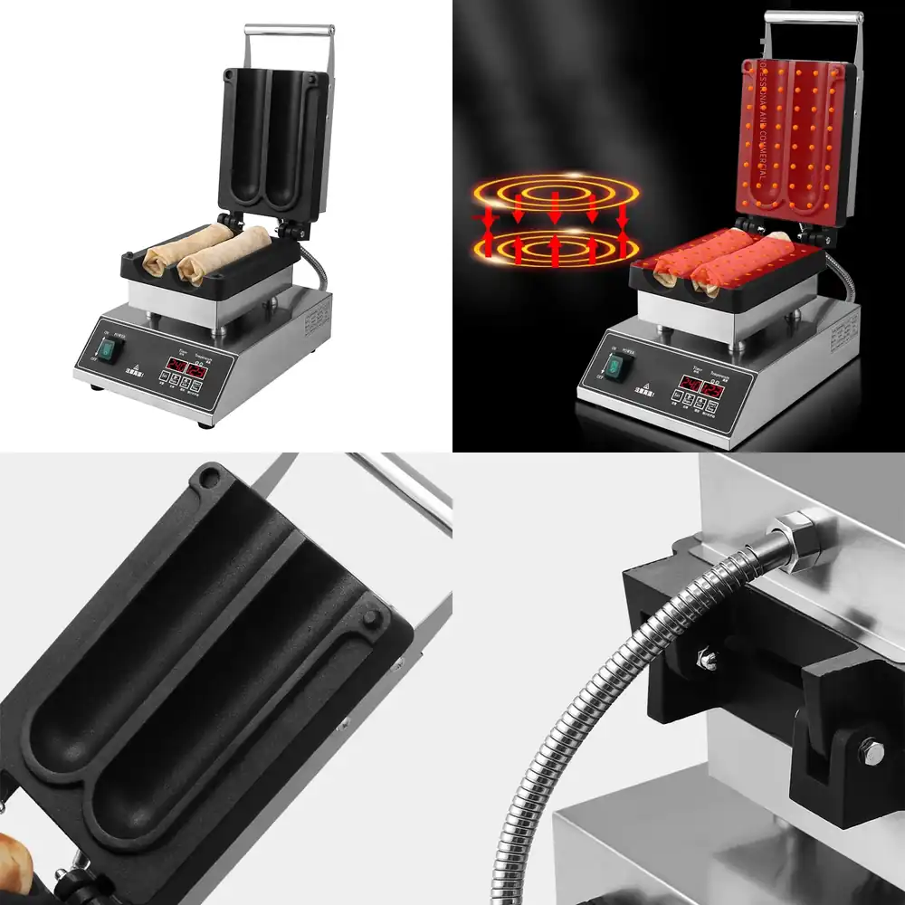 Mini Waffle Maker Machine - Máquina para Hacer Rollos de Pollo