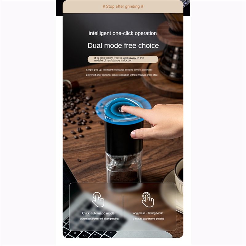 Coffee Bean Grinder Electric - 【Abrasivos】 Molinillo de café USB de