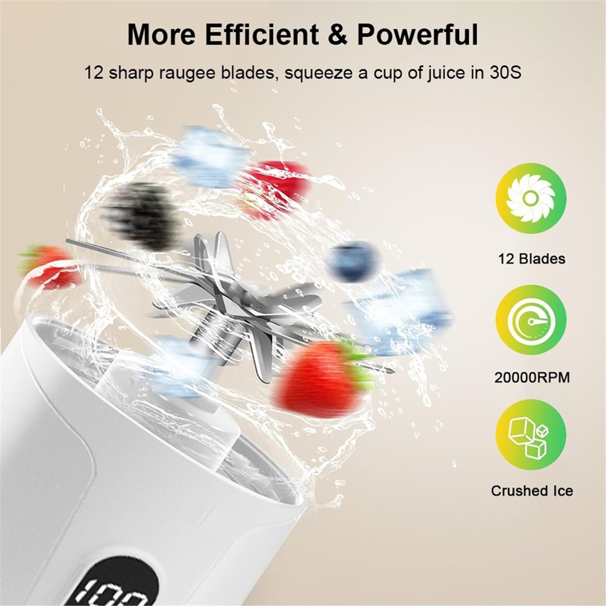 RECOMENDAR】Licuadora eléctrica - Portable Blender Usb Rechargeable reseña y precio