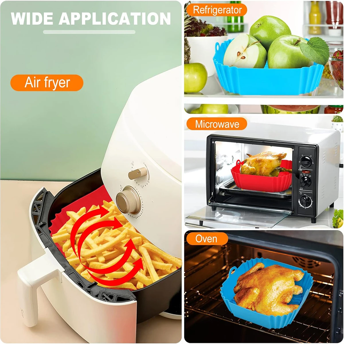 Revestimientos de Silicona par - Air Fryer Silicone Pot Liner reseña y precio