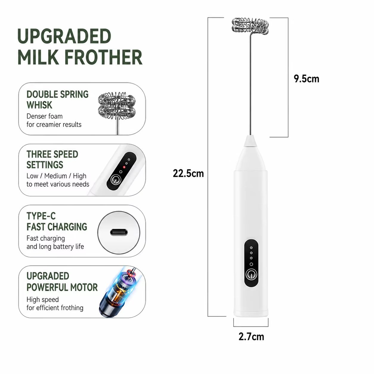 Batidora eléctrica para leche  - Portable Blender Usb Rechargeable reseña y precio