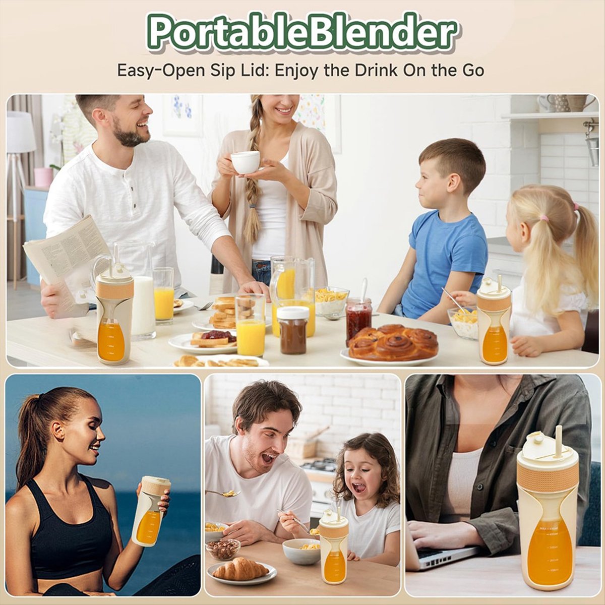 Vaso Mezclador Portátil de 450 - Portable Blender Usb Rechargeable reseña y precio