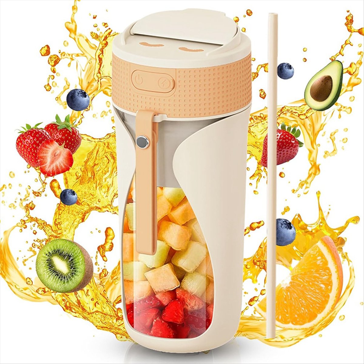 Vaso Mezclador Portátil de 450 - Portable Blender Usb Rechargeable reseña y precio