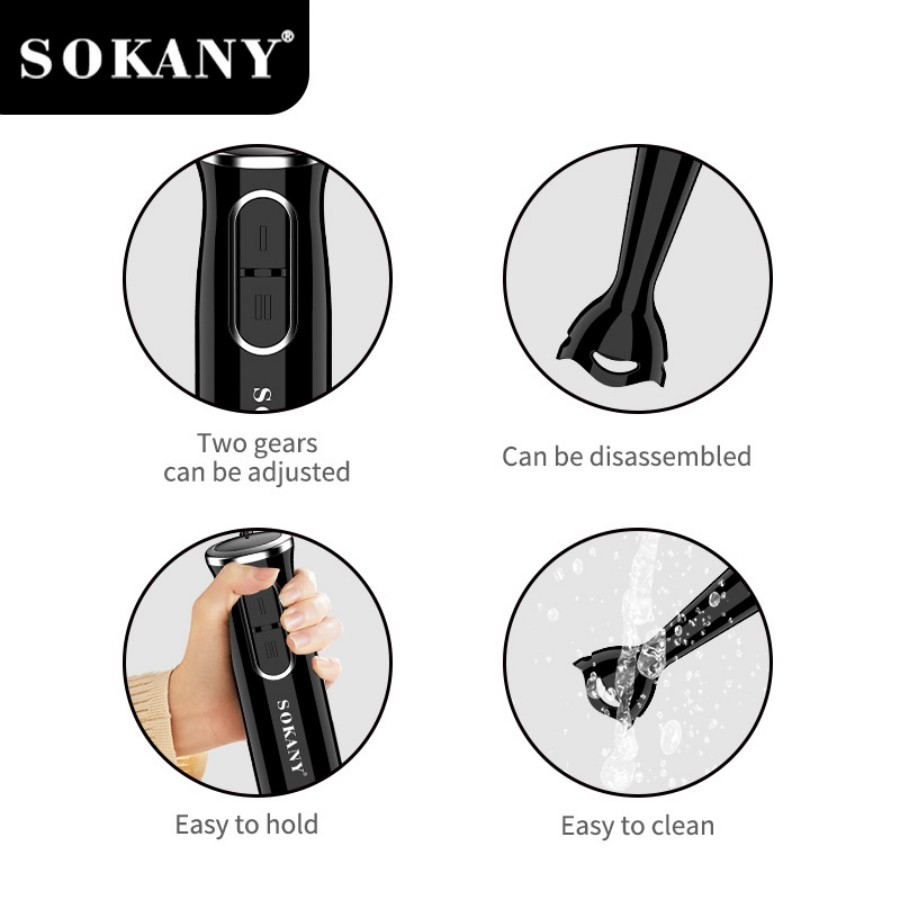 Batidora de Mano SOKANY SK-172 - Immersion Hand Blender Set reseña y precio