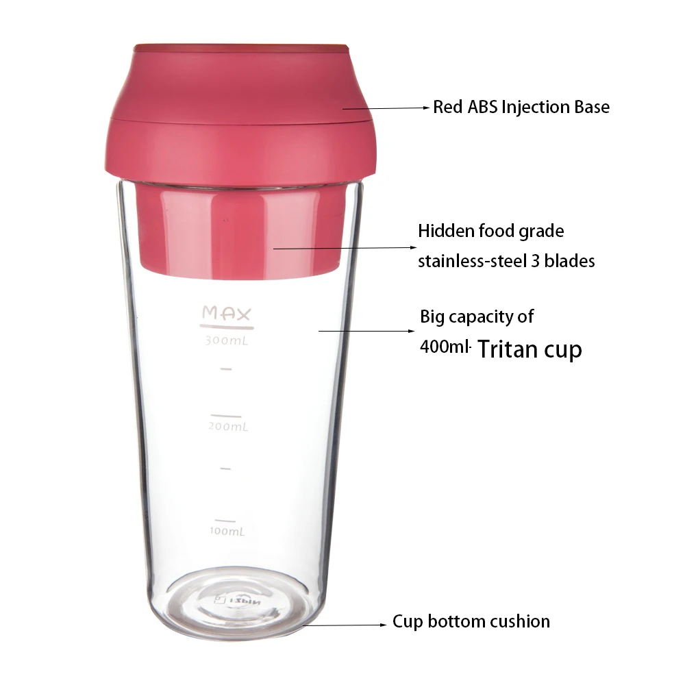 Batidora eléctrica inalámbrica - Portable Blender Usb Rechargeable reseña y precio