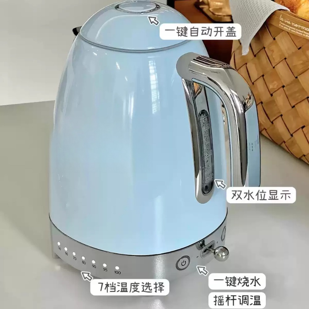 Hervidor Eléctrico Retro con C - Electric Kettle Temperature Control reseña y precio